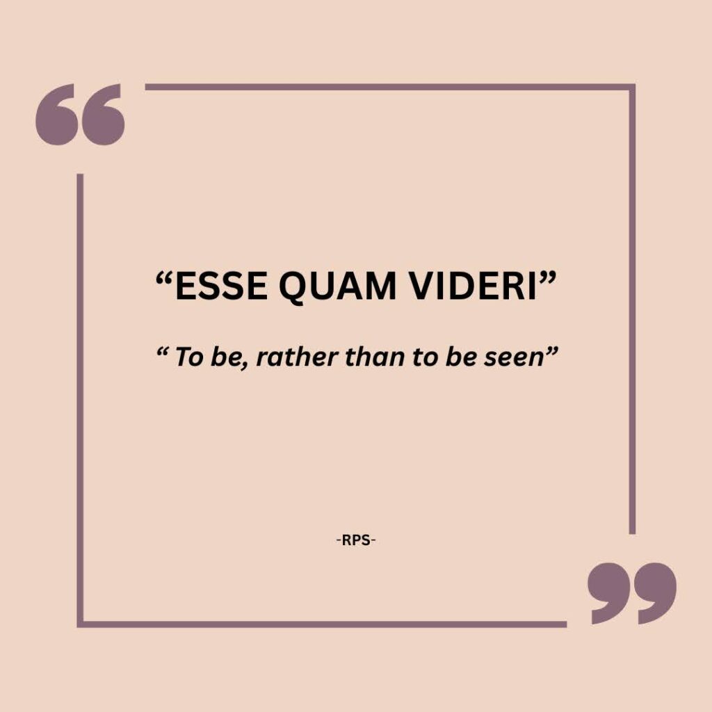 “ESSE QUAM VIDERI” 2 (1)